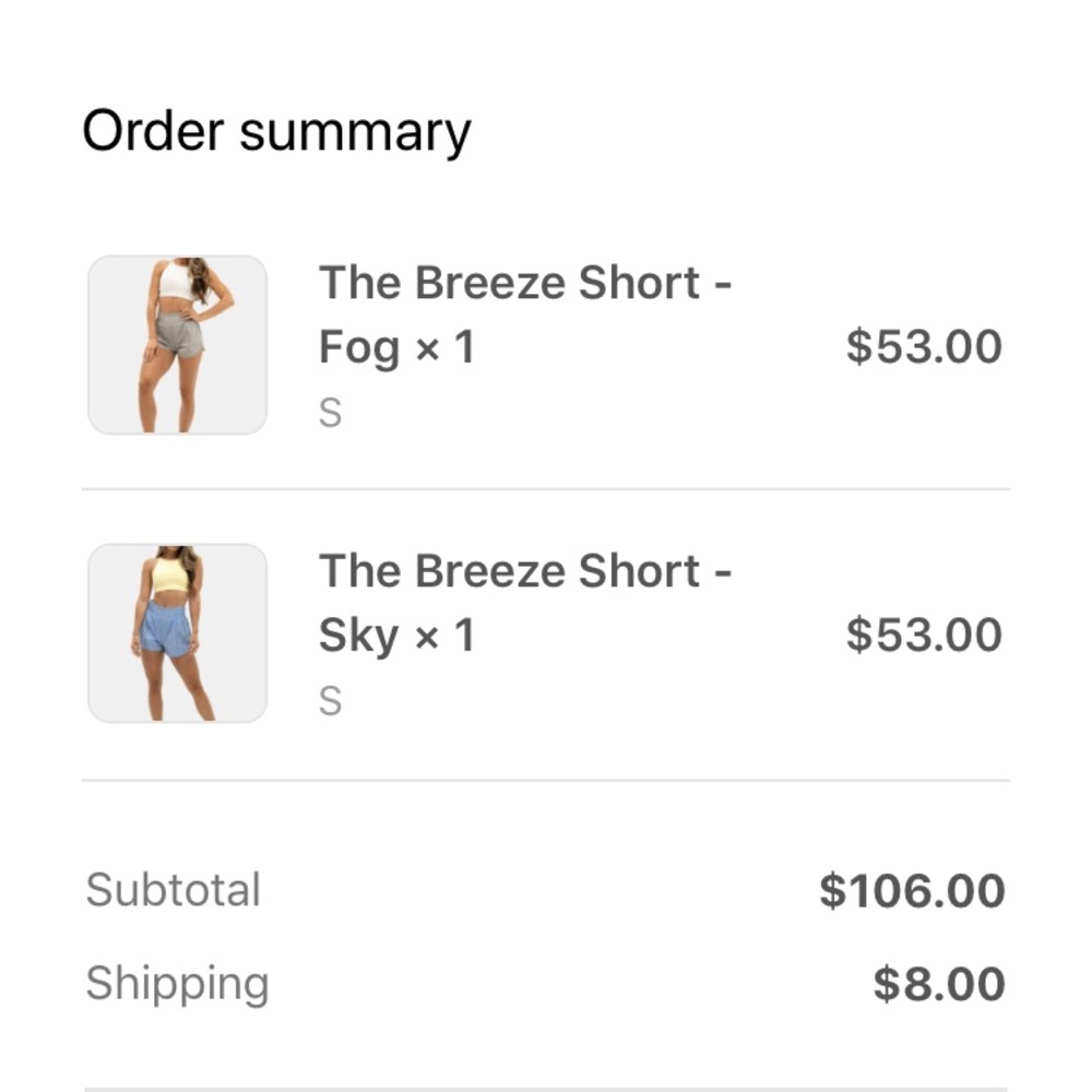 Breeze Short in Fog & Sky